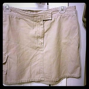 American eagle khaki mini skirt